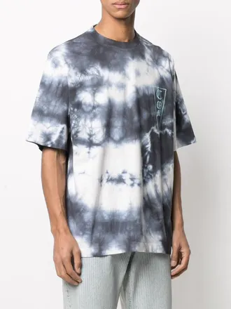 Marcelo Burlon Mens Com Logo Tie-Dye Oversize T-Shirt Multiple Colors Clothing > Polo & T-Shirts