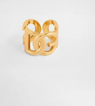 Dolce & Gabbana Dg Logo Ring - Woman Bijoux Gold Metal M