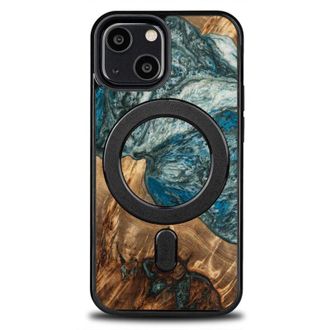 OEM Funda &Uacute;nica Bewood Para Iphone 13 Mini - Planetas - Tierra Con Magsafe
