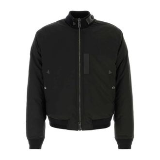 Dolce & Gabbana Gewatteerd satijnen jack - Heren - Bomber jackets - Zwart - M - Satijn - Jassen