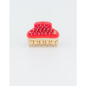 Alexandre de Paris Vendome Small Crystal Hair Claw Clip in Red at Nordstrom
