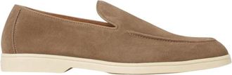 Doucal's Suede Slipon Loafers Casual - Heren - Loafers - Bruin - 42 1/2 EU - Su&egrave;de - Schoenen