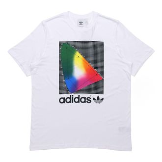 adidas originals Spectrum Tee Round Neck Pullover Short Sleeve White EI6216