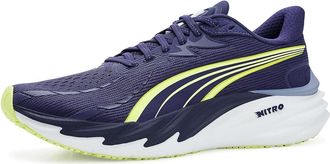 Puma Velocity Nitro 4 Running Shoes Womens Shoes Deep Plum/Apple Spritz : 7.5 B - Medium, Textile