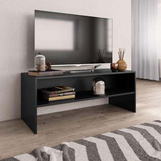 vidaXL Vidaxl - Mueble Para Tv Madera Contrachapada Negro100x40x40 Cm