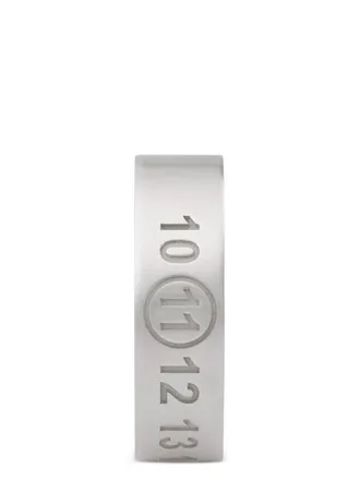 Maison Margiela Engraved Number Reference Ring - Silver
