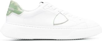 Philippe Model logo-patch low-top sneakers - men - Rubber/Calf Leather/Calf Leather/Fabric - 40 - White