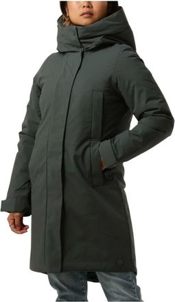 Elvine Groene Parka Jas voor Vrouwen - Dames - Parka Jassen - Groen - S - Jassen