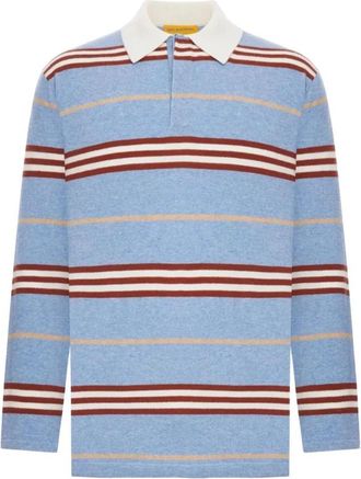 Guest In Residence Gebreide Poloshirt - Heren - Cashmere truien - Blauw - M - Kasjmier - Truien & Vesten