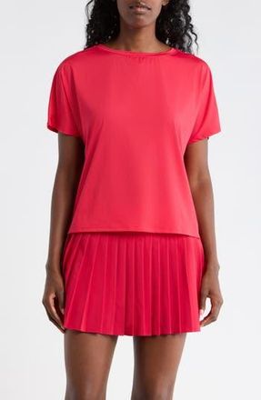 90 Degree by Reflex Dolman Sleeve Crop Active T-Shirt in Spicy Red at Nordstrom Rack, Size X-Small