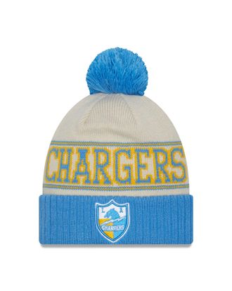 New Era Los Angeles Chargers NFL 2023 Sideline Historic Knit Beanie OTC Gray Blue - One-Size
