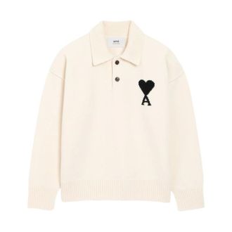 Ami Tops, Heren, Wit, L, Witte T-shirts en Polos