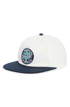 Malbon Golf Palmera Patch Snapback Baseball Cap in White at Nordstrom