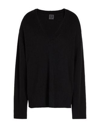 8 by YOOX RIBBED KNIT V-NECK OVERSIZED SWEATER