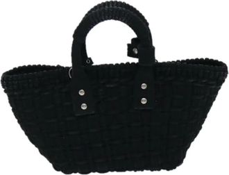 Balenciaga Pre-owned Tote Bags, female, Black, Size: ONE SIZE Pre-owned Canvas balenciaga-bags