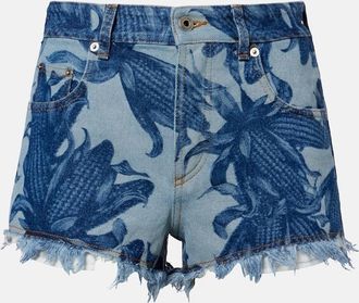 Loewe Shorts Paulas Ibiza de denim estampados