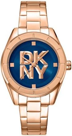 DKNY 316L Bracelet Watch in Rose Gold at Nordstrom Rack