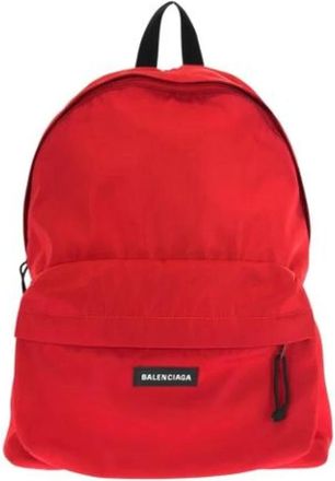 Balenciaga Vintage, unisex, Rood, ONE Size, Pre-owned Canvas Rugzak