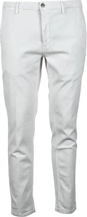 Replay Katoenmix Slim Fit Broek - Heren - Chinos - Wit - W36 - Katoen - Broeken