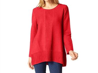 Habitat Ripple Effect Autumn Tunic In Ruby