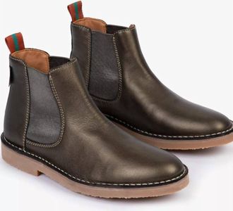 Penelope Chilvers Womens Rambla Metallic Leather Boot In Brown