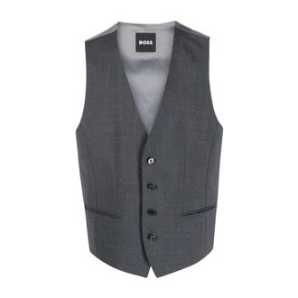 HUGO BOSS Hugo, Vests, male, Gray, Size: 3XL Matching Vest Set