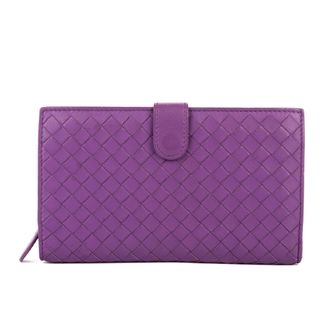 Bottega Veneta Pre-owned Womens Continental Wallet - Purple - One Size