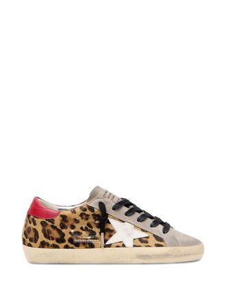 Golden Goose Brown Silk and Nylon Lace Sneakers