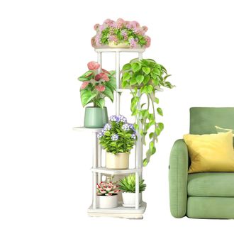 OEM Soporte Para Plantas De 5 Niveles, Dise&ntilde;o Que Ahorra Espacio, B-5-layers-white