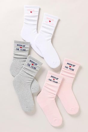 Favorite Daughter Mom Crew Socks, Set of 3