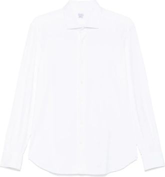 Mazzarelli Camicia leggera in jersey - Bianco