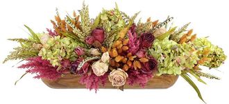 Creative Displays Inc. Handmade 28 Fall Wreath With Roses & Pampas