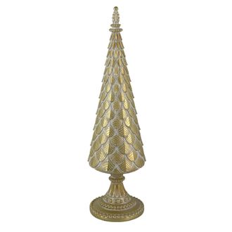 Vacchetti Rbol Resina Oro Cm12x12h42