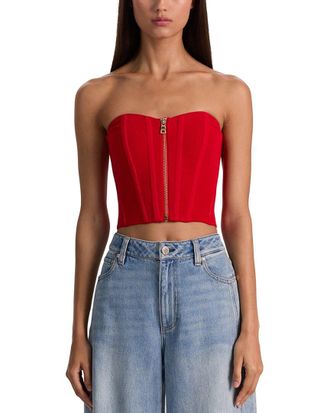 Alice & Olivia Alice + Olivia Tasha Zip Front Corset