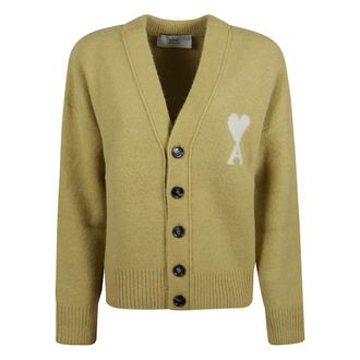 Ami Cardigans, female, Green, XS, De Coeur Cardigan