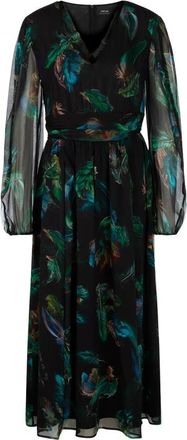 Marc Cain Viscose Jurk met Verenprint - Dames - Casual kleedjes - Veelkleurig - XS - Kleedjes