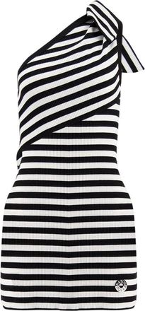 Patou Asymmetrische jurk met strepen - Dames - Kleedjes - Veelkleurig - M - Kleedjes