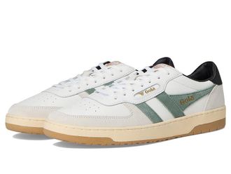 Gola Hawk Mens Shoes White/Sage/Black : 8.5 D - Medium, Leather