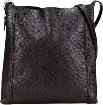 Bottega Veneta Pre-owned Cross Body Bags, female, Brown, Size: ONE SIZE Pre-owned Leather Shoulder Bag