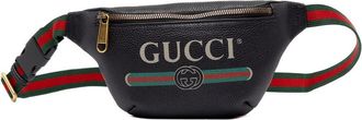 Gucci Pre-owned Gucci Small Grained Calfskin Web Logo Belt Bag Ladies 08YQA9KT0FHCQZ2O