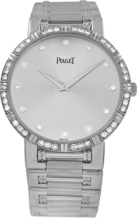 Piaget Pre-owned Piaget Dancer Quartz Diamond Silver Dial Unisex Watch 84024NK81