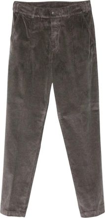 Eleventy Corduroy Pliss&eacute; Broek - Heren - Straight fit broeken - Bruin - S - Katoen - Broeken