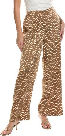 Kenneth Cole Polka Dot High-Rise Waist Wide Leg Pant