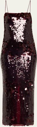 Retrof&ecirc;te Alana Sleeveless Sequined Midi Dress