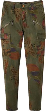 Desigual Womens TROPI Casual Pants, Green, 34