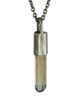 Parts Of Four Specimen Talisman necklace - unisex - Sterling Silver/elbaite - One Size