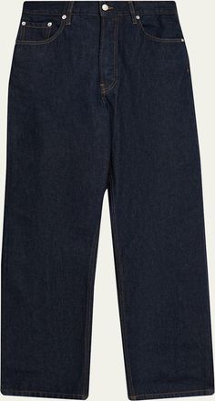 Dries Van Noten Mens Pine Straight Relaxed-Fit Jeans