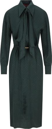 Gucci Midi-jurk met GG-logo - Groen