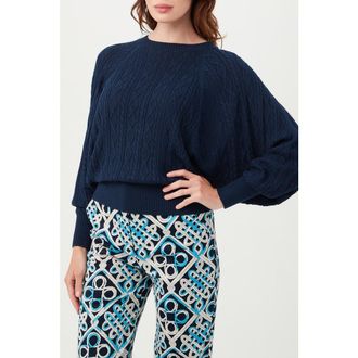 Trina Turk Blue Cove Pullover in Indigo at Nordstrom, Size X-Large