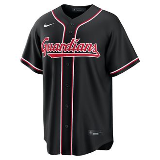 Nike Jos&eacute; Ram&iacute;rez Cleveland Guardians Nike Mens MLB Replica Fashion Jersey in Black | RP260HMEGU9-T28